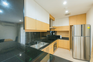 Modern, bright, clean, kitchen interior