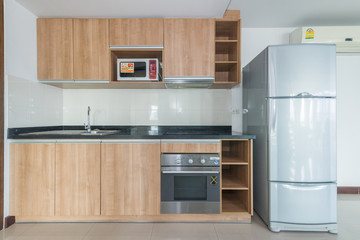 Modern, bright, clean, kitchen interior