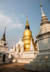 Fototapeta premium Wat Suan Dok temple, located in Chiang Mai Province, Thailand