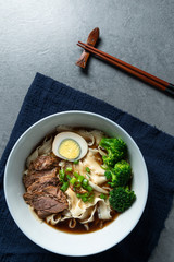 
A bowl of delicious Chinese beef noodles