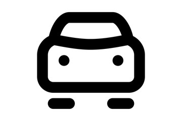 Car icon on white background