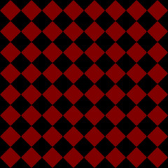 Black and red rhombuses seamless pattern. Vector illustration.