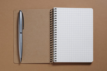 Notebook and pen