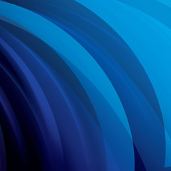 Abstract shiny blue curve background