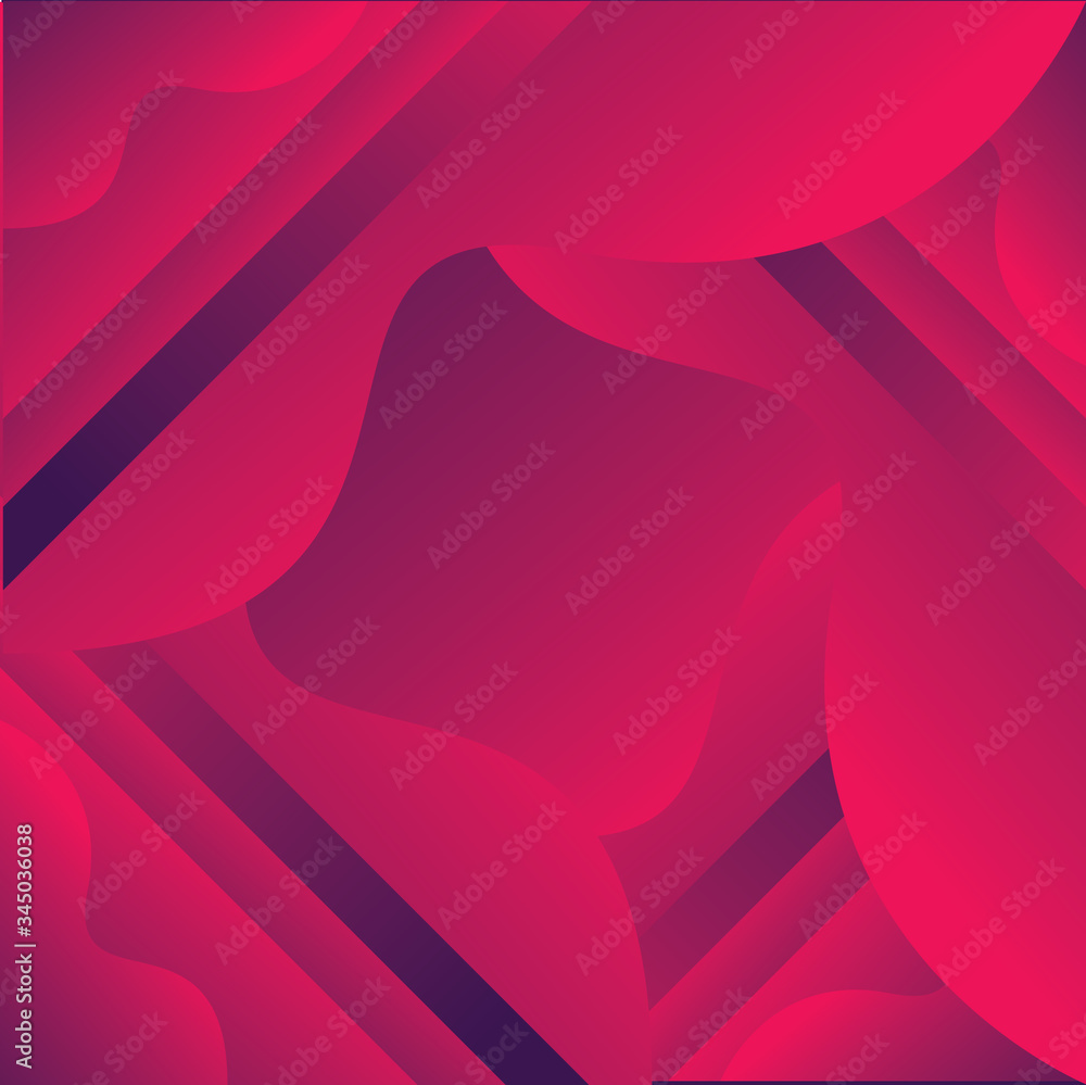 Poster trendy simple fluid color gradient abstract background with dynamic wave line effect