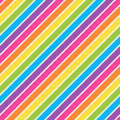 Stripes Seamless Pattern - Colorful stripes repeating pattern design