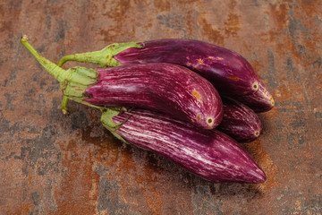 Vibrant tasty ripe Graffiti eggplant