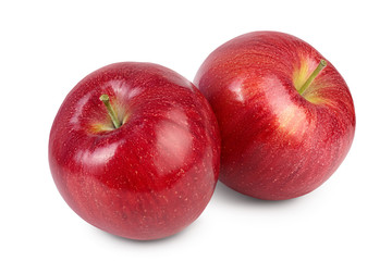 Red apple isolated on white background with clipping path and full depth of field