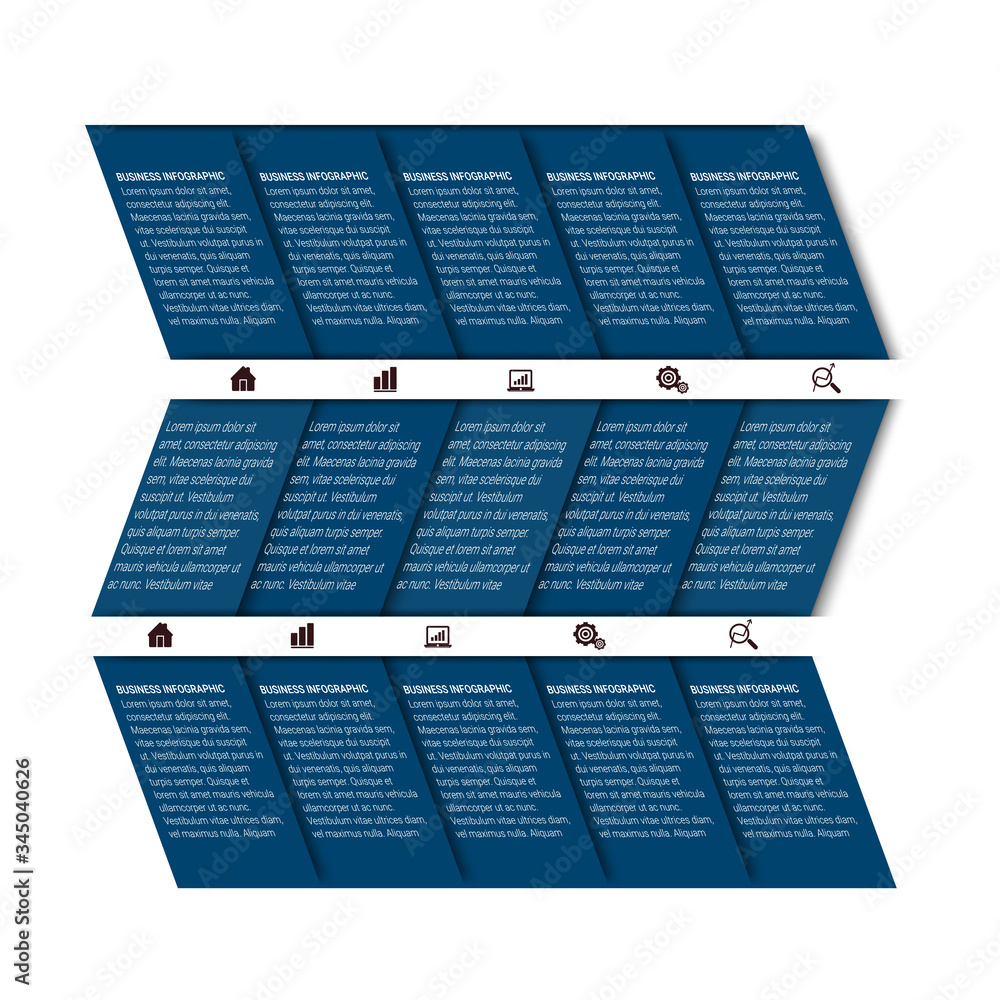 Poster Modern Infographic Options Banner with 4 options. Vector infographic element. - Vector
