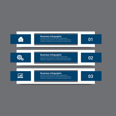 Modern Infographic Options Banner with 4 options. Vector infographic element. - Vector

