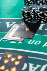 Casino Black Jack table