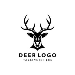 Awesome deer logo design vector