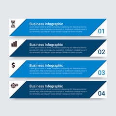 Modern Infographic choice template with 4 options. Vector infographic element. - Vector