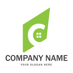 Abstract real estate logo for company