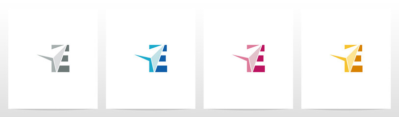 Arrowhead On Letter Logo Design E