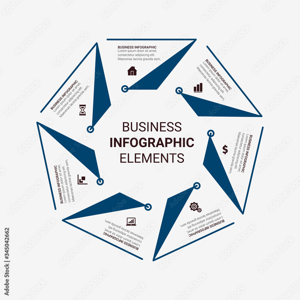 Aufkleber simple modern infographics template with 4 options. vector infographic element. - vector
