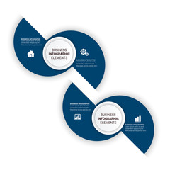 Simple Modern Infographics Template with 4 options. Vector infographic element. - Vector