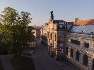 sunset over dresden