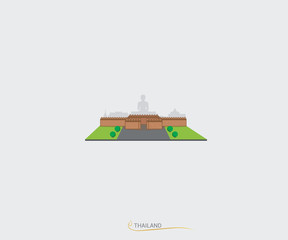 A vector illustration of Info graphic elements for traveling to Thailand