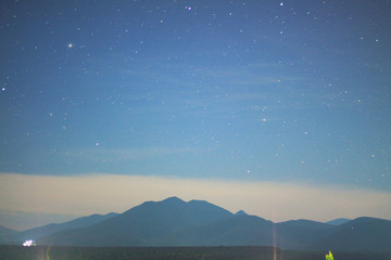 Watching the stars from the rooftop