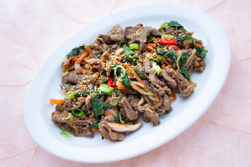 Soy Marinated Beef is called Bulgogi  in Korea