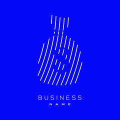 Line art vector of a money bag