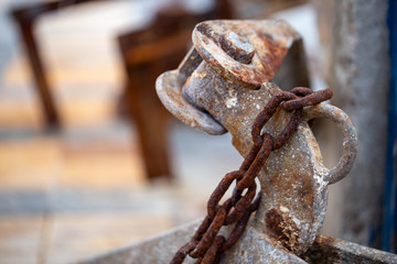old rusty chain