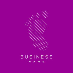 Line art vector of a foot