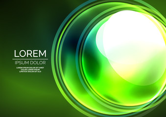 Glowing neon shiny transparent bubbles, glass circles or bio cell concept. Techno futuristic vector abstract background For Wallpaper, Banner, Background, Card, Book Illustration, landing page