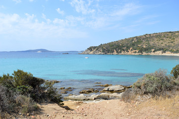 Fototapeta na wymiar Le più belle spiagge della Sardegna