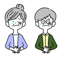 体調不良の老夫婦