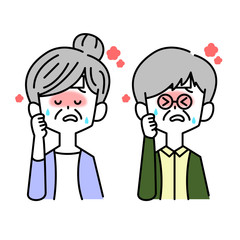 熱がでた老夫婦