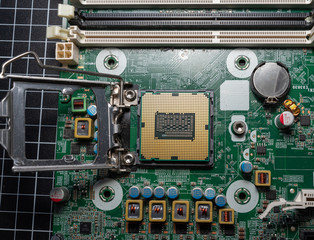 open cpu socket installation on a computer, upside down cpu