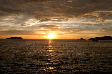 Sonnenuntergang in Sabah