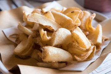 Handmade fried potatoes