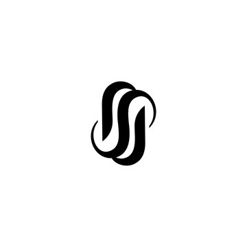 SJ JS Letter Logo Design Vector Template