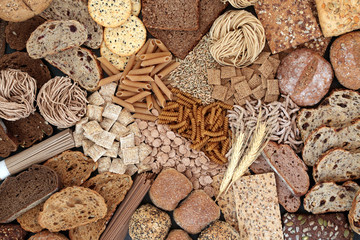 Large high fibre health food of pasta, cereals & bread also high in minerals, vitamins, smart carbs...
