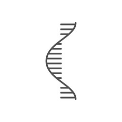 RNA related vector thin line icon. Isolated on white background. Editable stroke. Vector illustration. - obrazy, fototapety, plakaty