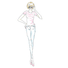 スタイルの良い女性