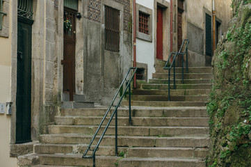 Fototapeta na wymiar Hilly streets of Porto