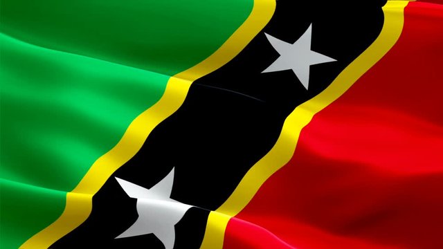 Saint Kitts&nbsp;and Nevis waving flag. National 3d Saint Kitts&nbsp;and Nevis flag waving. Sign of seamless Full HD 1920X1080 loop animation. Saint Kitts&nbsp;and Nevis flag HD resolution Background. Saint Kitts&nbsp;an