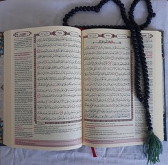 the Qur'an and prayer beads