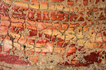 Cracks on the cement surface, abstract background