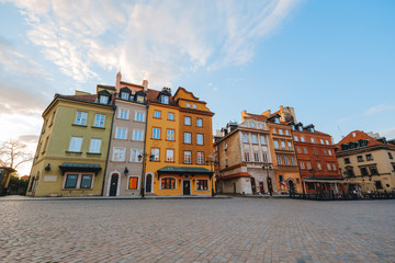 Castle square or Plac Zamkowy in Warsaw, Poland