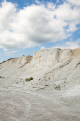 Chalk mining.