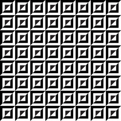 seamless monochrome square pattern. black and white seamless pattern.