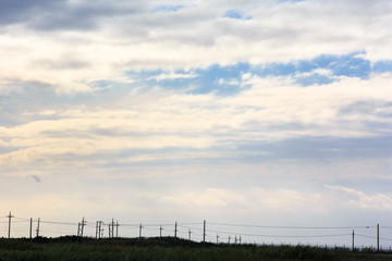 日本最南端、沖縄県波照間島の夕景