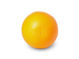 Orange fruit healthy food, orange  isolate on white,The shell is yellow-orange,The peel is yellow-orange, sweet and sour fruit.
