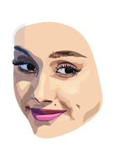 Vector Illustration of Human face