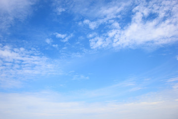 The nature of blue sky with cloud